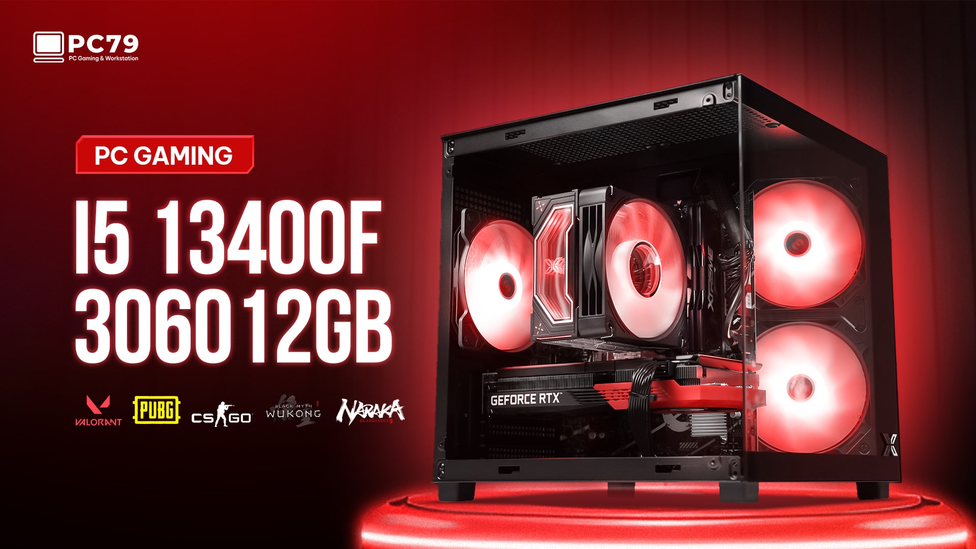 Thumbnail PC Gaming 13400F RTX 3060 - GMN5301A-min
