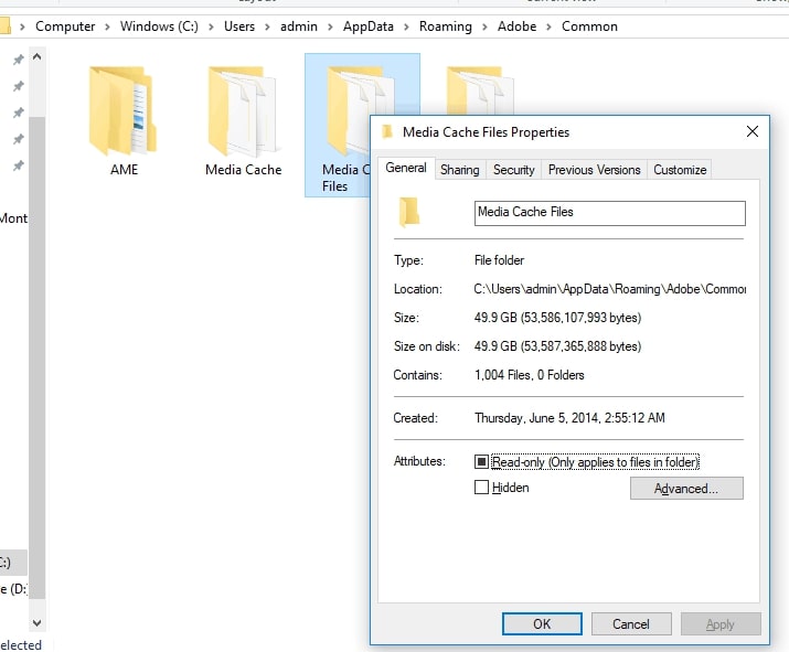 xóa cache trong premeire pro - 3